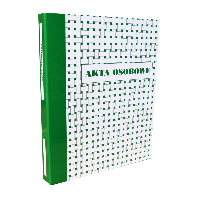 Teczka do akt osobowych z ringami 30mm Konfex T01 zielona